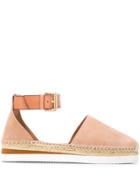 See By Chloé Buckled Espadrille Sandals - Neutrals