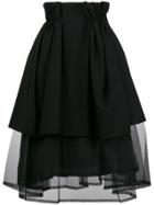 Comme Des Garçons Noir Kei Ninomiya Paperbag Waist Tulle Layer Skirt -