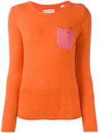Chinti And Parker Cashmere Pocket Jumper, Size: Medium, Yellow/orange, Cashmere
