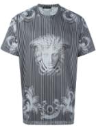 Versace 'lenticular Foulard' T-shirt, Men's, Size: Medium, Grey, Cotton