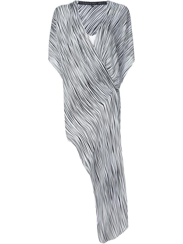 Barbara Bui Zebra Print Asymmetric Blouse
