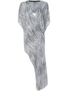 Barbara Bui Zebra Print Asymmetric Blouse