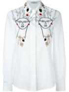 Vivetta 'gerbera' Shirt, Women's, Size: 38, White, Cotton/spandex/elastane