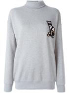Msgm Embellished Cat Sweatshirt