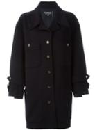Chanel Vintage Single Breasted Coat, Women's, Size: 38, Blue