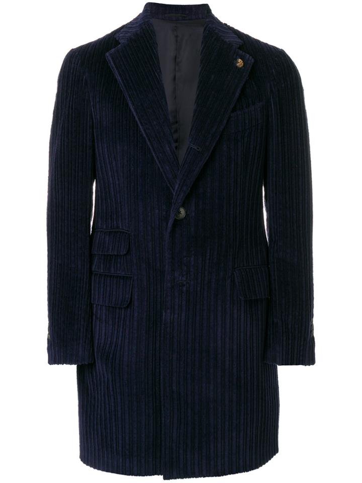 Gabriele Pasini Single Breasted Coat - Blue