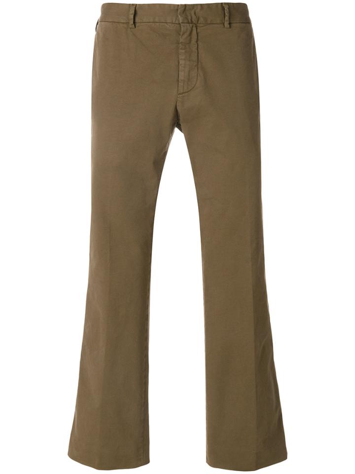 No21 Classic Fitted Chinos - Green