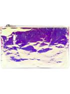Zilla Glossy Iridescent Zip Purse, Women's, Pink/purple, Cotton