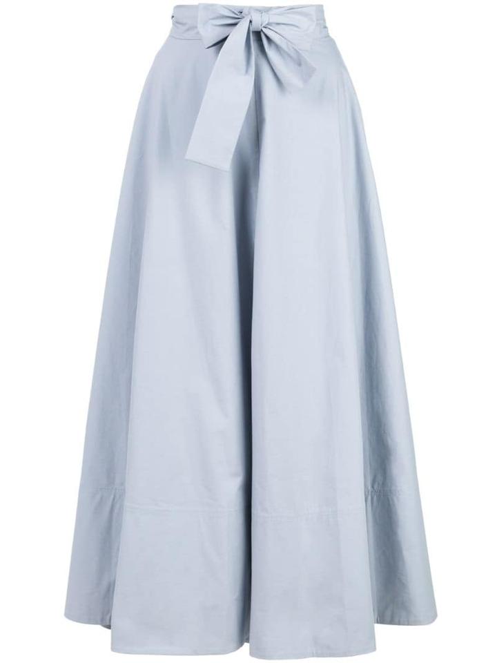 Co Bow Tie Waist Skirt - Blue