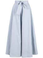 Co Bow Tie Waist Skirt - Blue