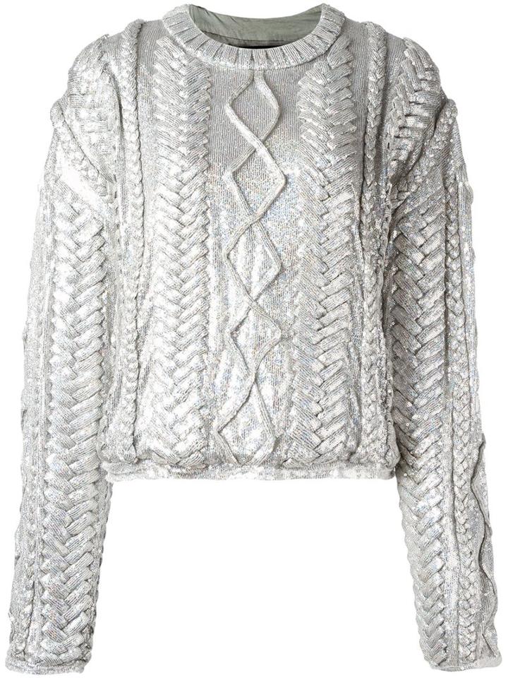 Filles A Papa 'alba' Sweater, Women's, Size: 1, Grey, Viscose