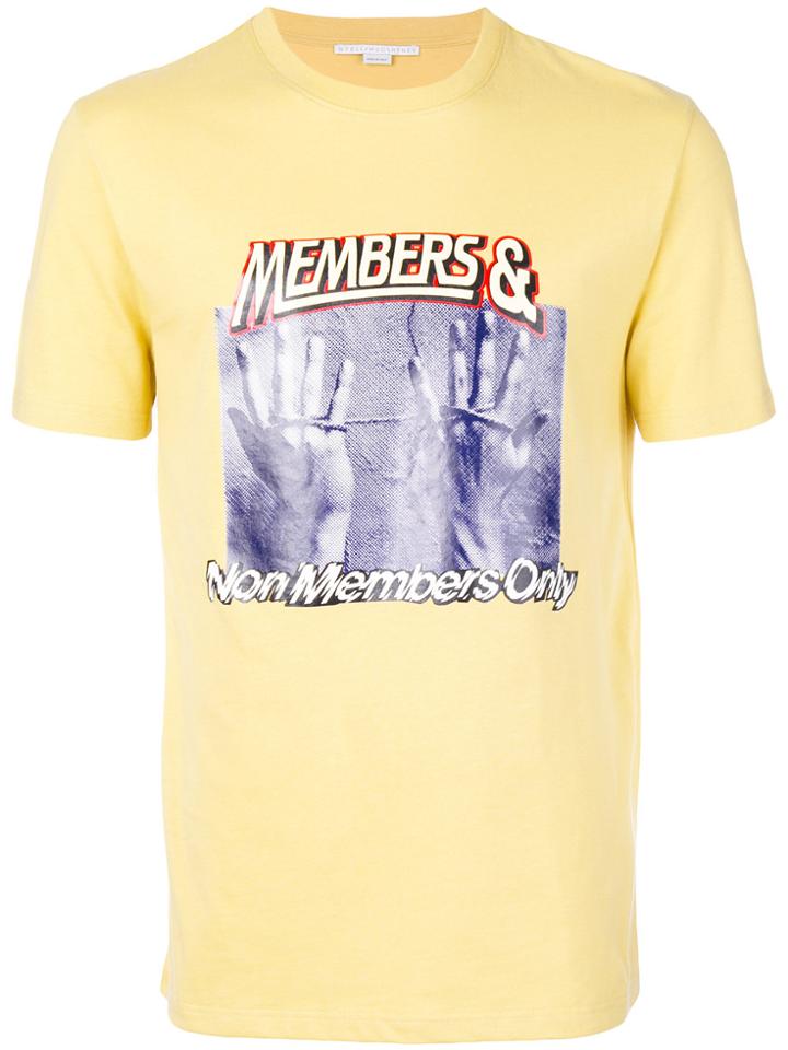 Stella Mccartney Members Print T-shirt - Yellow & Orange