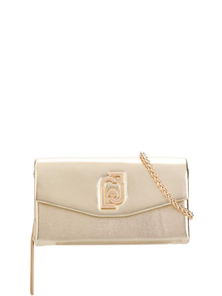 Liu Jo Gemstone Logo Shoulder Bag - Gold