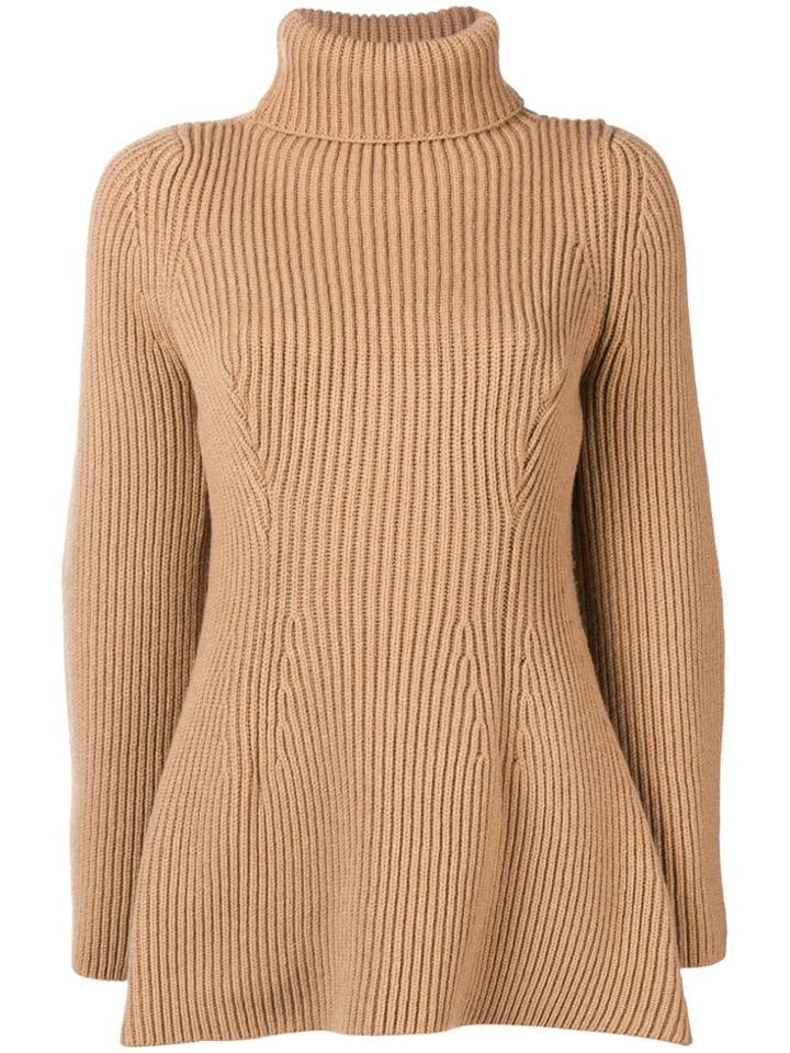 Nehera Ribbed Knit Roll Neck Sweater - Nude & Neutrals