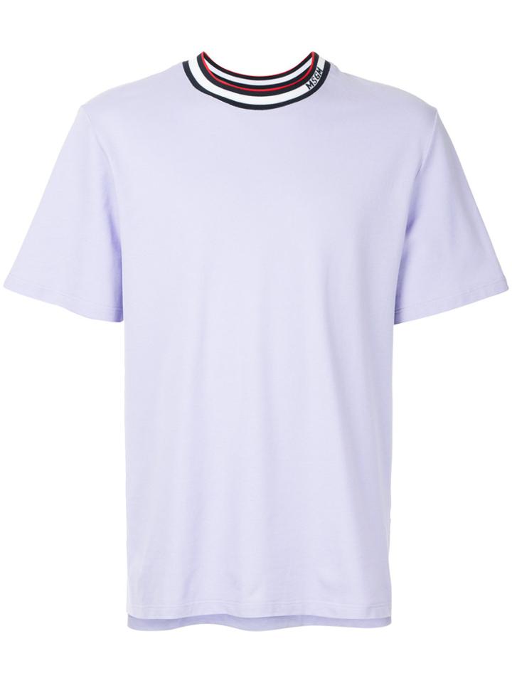 Msgm Crew Neck T-shirt - Pink & Purple