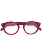 Céline Eyewear 'bevel Round' Optical Glasses, Red, Acetate
