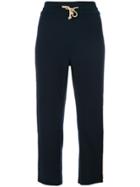 Mother Cropped Track Pants - Blue