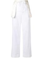 Marni Structured Cargo Trousers - White