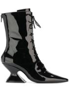 Dorateymur Radio Lace Up Boots - Black