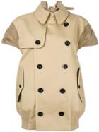 Sacai Trench Jacket, Women's, Size: 4, Nude/neutrals, Cotton/polyester