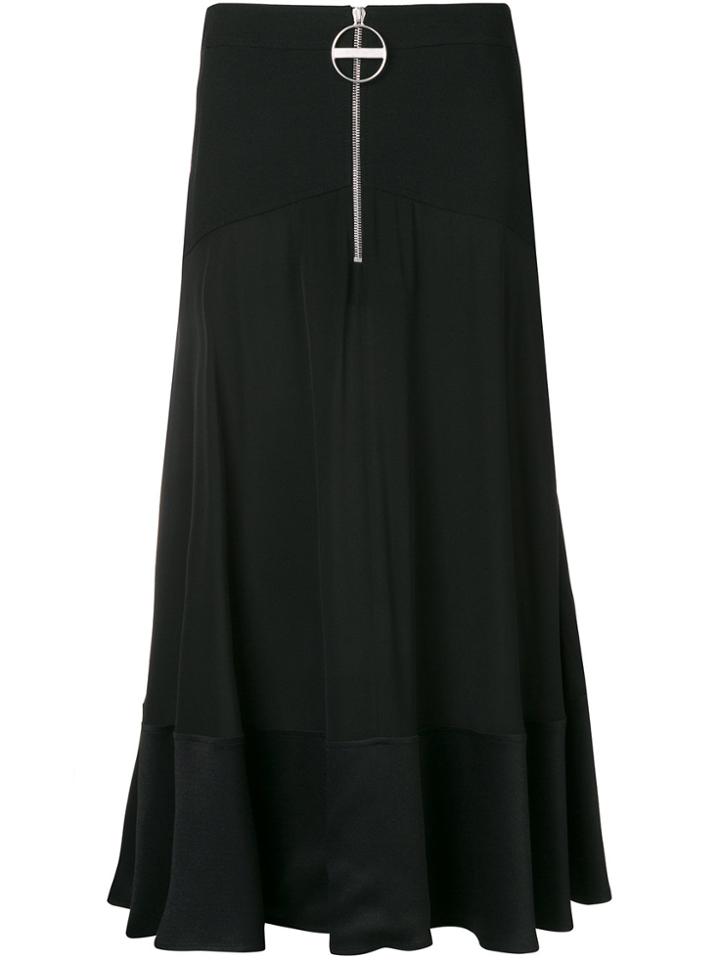 Givenchy Ring Zip Midi Skirt - Black