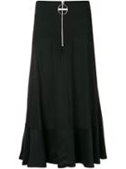 Givenchy Ring Zip Midi Skirt - Black