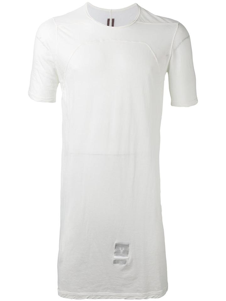 Rick Owens Drkshdw - Long-length T-shirt - Men - Cotton - S, White, Cotton