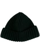 Loro Piana Knitted Cashmere Hat, Men's, Black, Cashmere