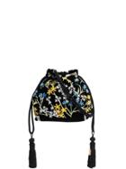 Etro Floral Embroidered Tote Bag - Black