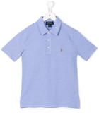 Ralph Lauren Kids Logo Embroidered Polo Shirt, Boy's, Size: 8 Yrs, Blue