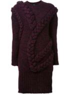 Le Ciel Bleu Braided Detail Sweater Dress