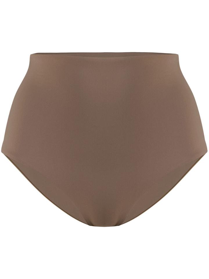 Mara Hoffman High-waisted Bikini Briefs - Brown