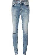 Iro Distressed Skinny Jeans, Women's, Size: 28, Blue, Cotton/spandex/elastane