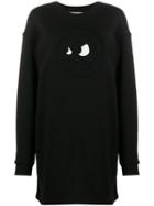 Mcq Alexander Mcqueen Chester Monster Sweatshirt Dress - Black