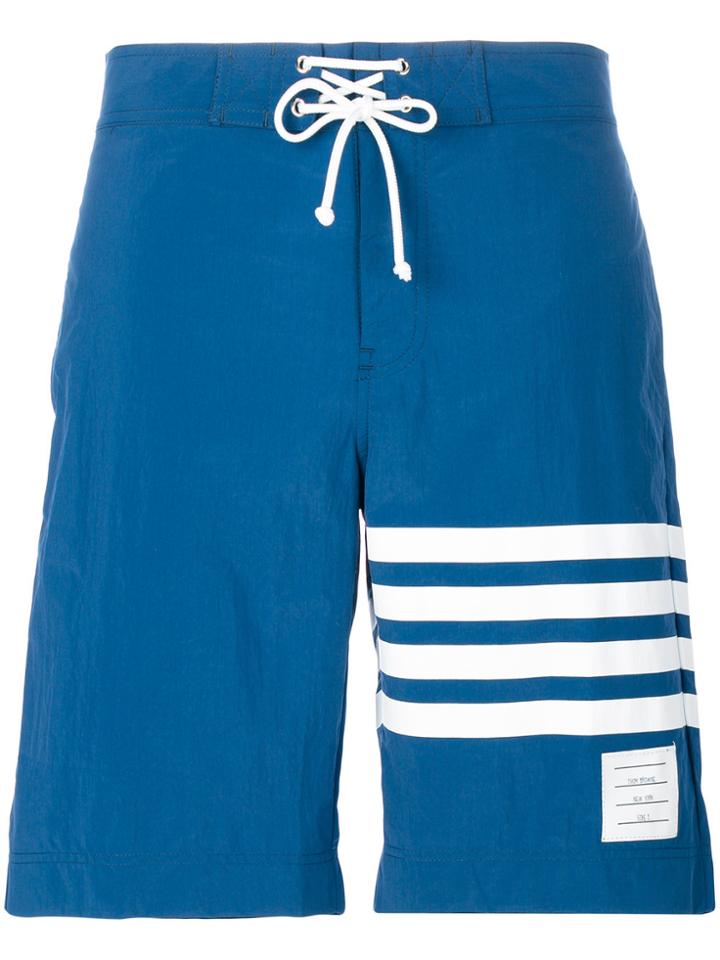 Thom Browne 4 Bars Swim Shorts - Blue