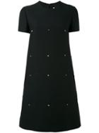 Valentino - T-shirt Mini Dress - Women - Virgin Wool/silk - 42, Black, Virgin Wool/silk