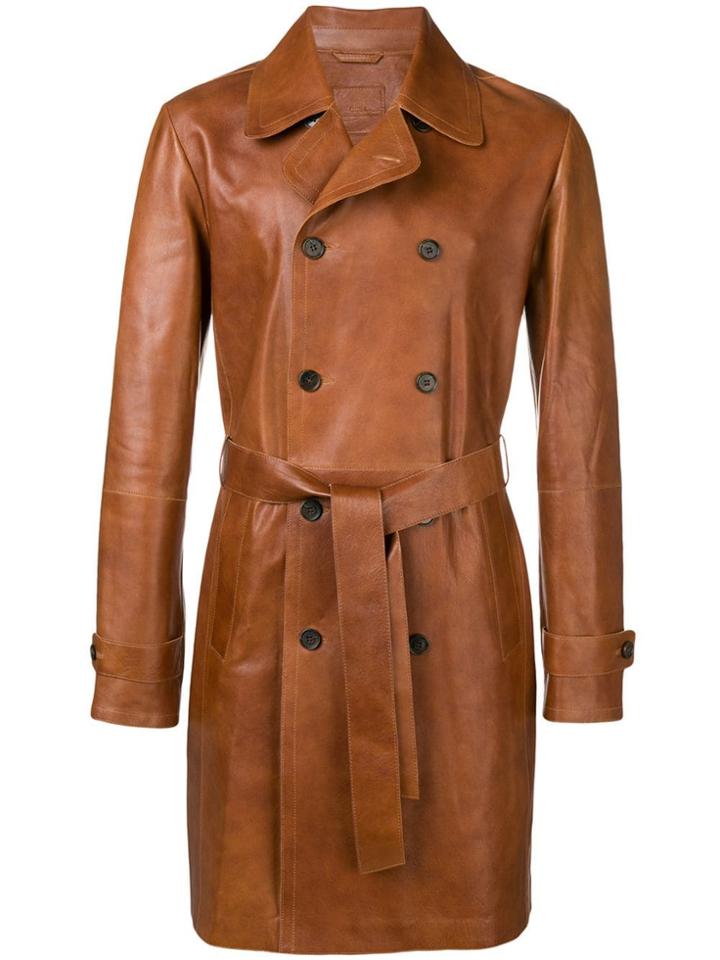 Desa 1972 Belted Double-breasted Coat - Brown