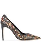 Dsquared2 Pointed Toe Printed Pumps - Black