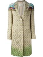 Etro Brocade Coat, Women's, Size: 48, Silk/polyester/acetate/silk