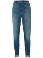 J Brand High-rise Cropped Skinny Jeans - Blue
