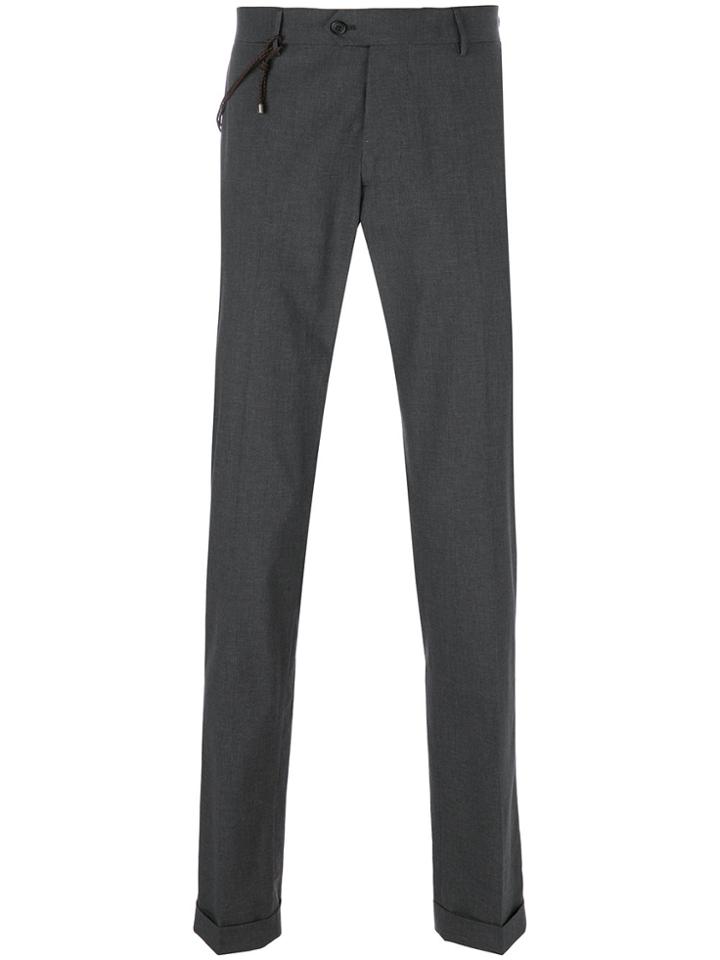 Berwich Rope Clip Detail Trousers - Grey