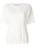 Mm6 Maison Margiela Lightly Pleated Top - White