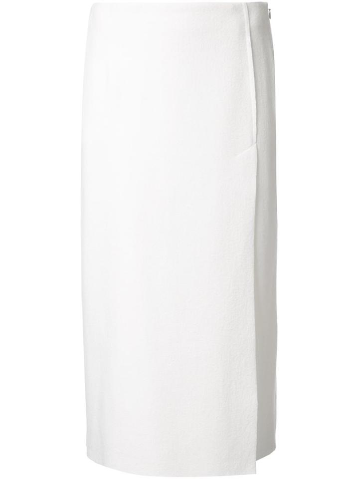 08sircus Knitted Wrap Skirt, Women's, Size: 1, White, Cotton/polyester/wool