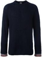 Just Cavalli Fine Knit Jumper, Men's, Size: Small, Blue, Mohair/wool/polyamide/acetate