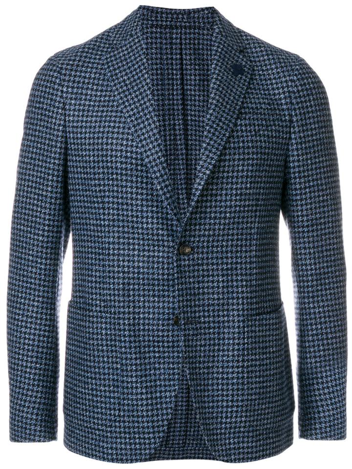Tomas Maier Herringbone Blazer - Blue