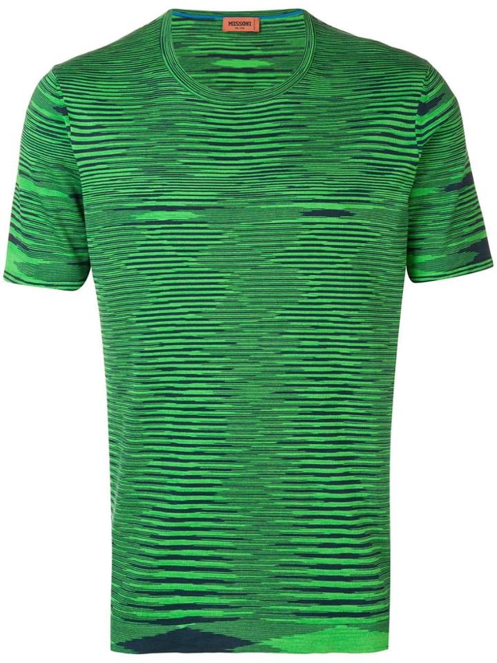 Missoni Optic Print T-shirt - Green