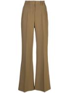 Partow High-rise Flared Trousers - Green
