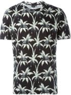 Ps Paul Smith Palm Tree Print T-shirt, Men's, Size: S, Black, Cotton