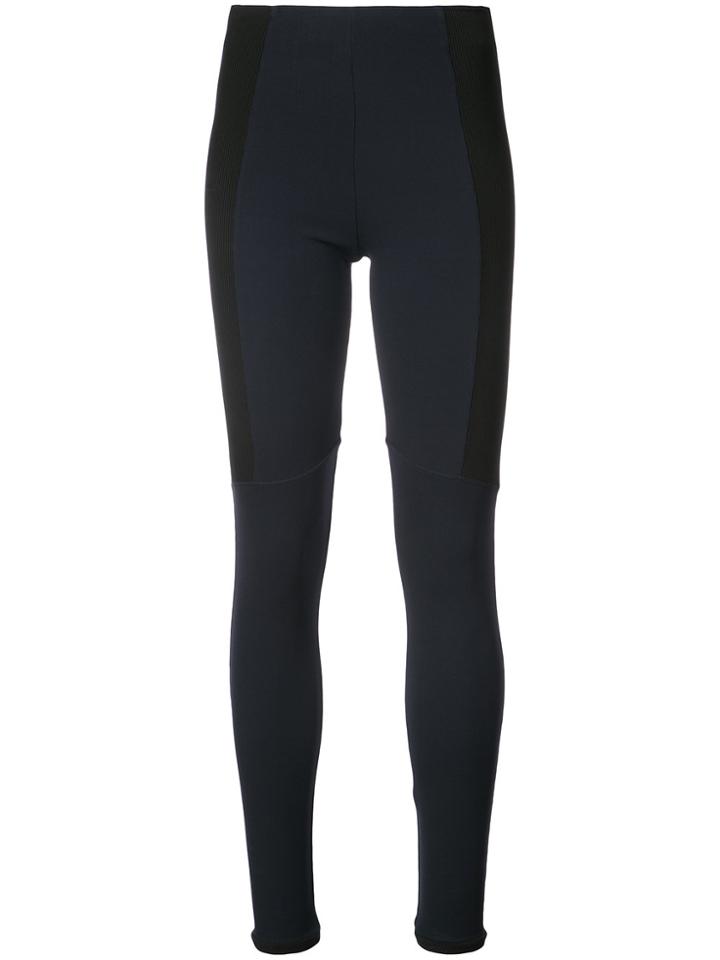 Paco Rabanne Contrast Panel Leggings - Blue