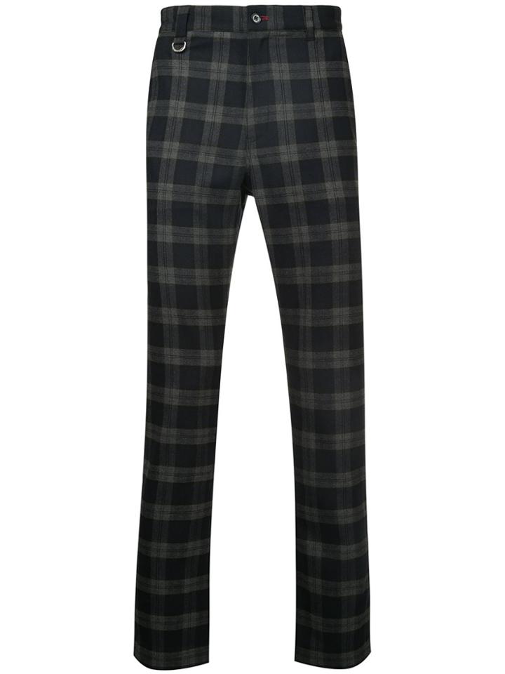 Guild Prime Checked Trousers - Black